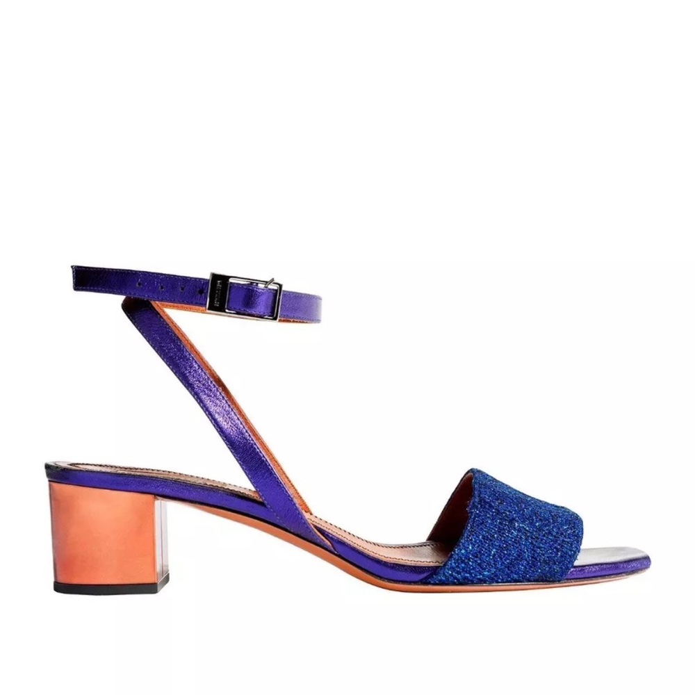 Missoni Sandals Women’s Leather Mid-heel Size 37 New, Made In Italy